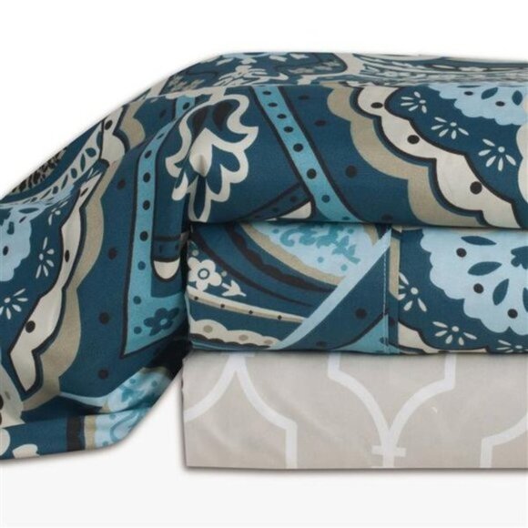 Millano Paisley 4-Piece Sheet Set - Picture 3 of 3